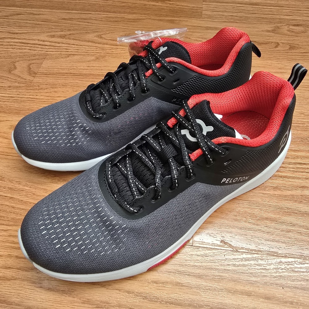 NWOB Peloton Circuit‎ Runner Women's 9.5 Gray Red Running Shoes Athletic Tennis